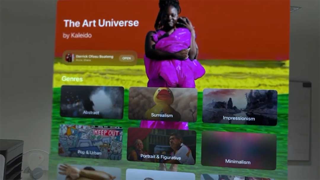 The Art Universe by Kaleido auf Apple Vision Pro
