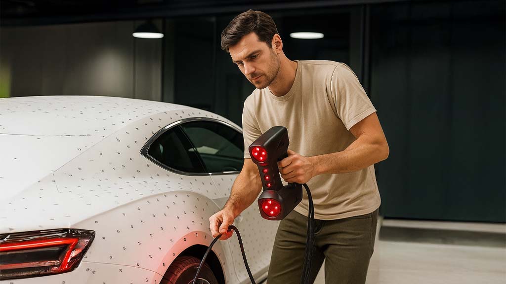 3D-Scanning einer Produktoberfläche in Echtzeit