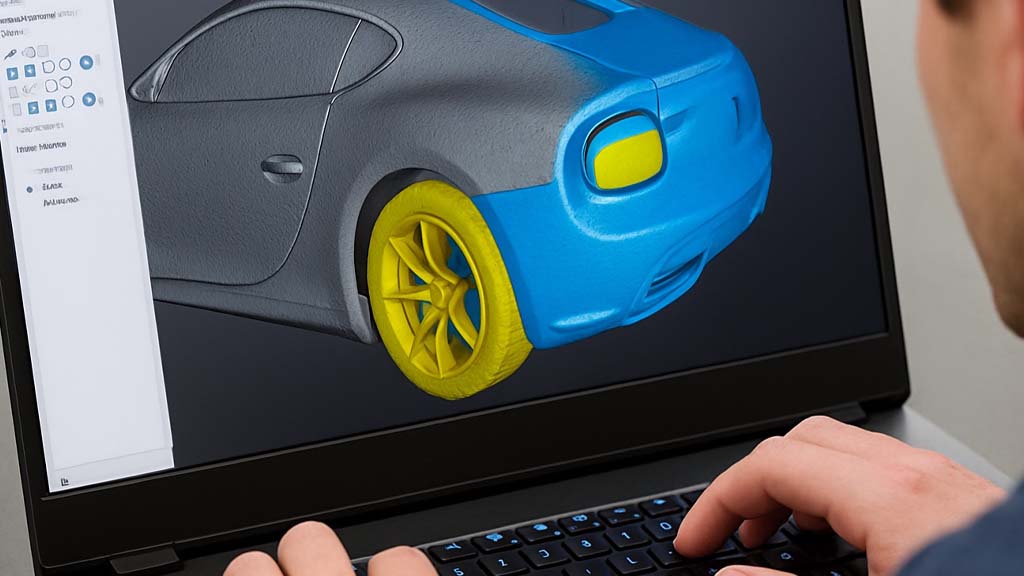 Digitale Modellbearbeitung eines 3D-Scans in Echtzeit