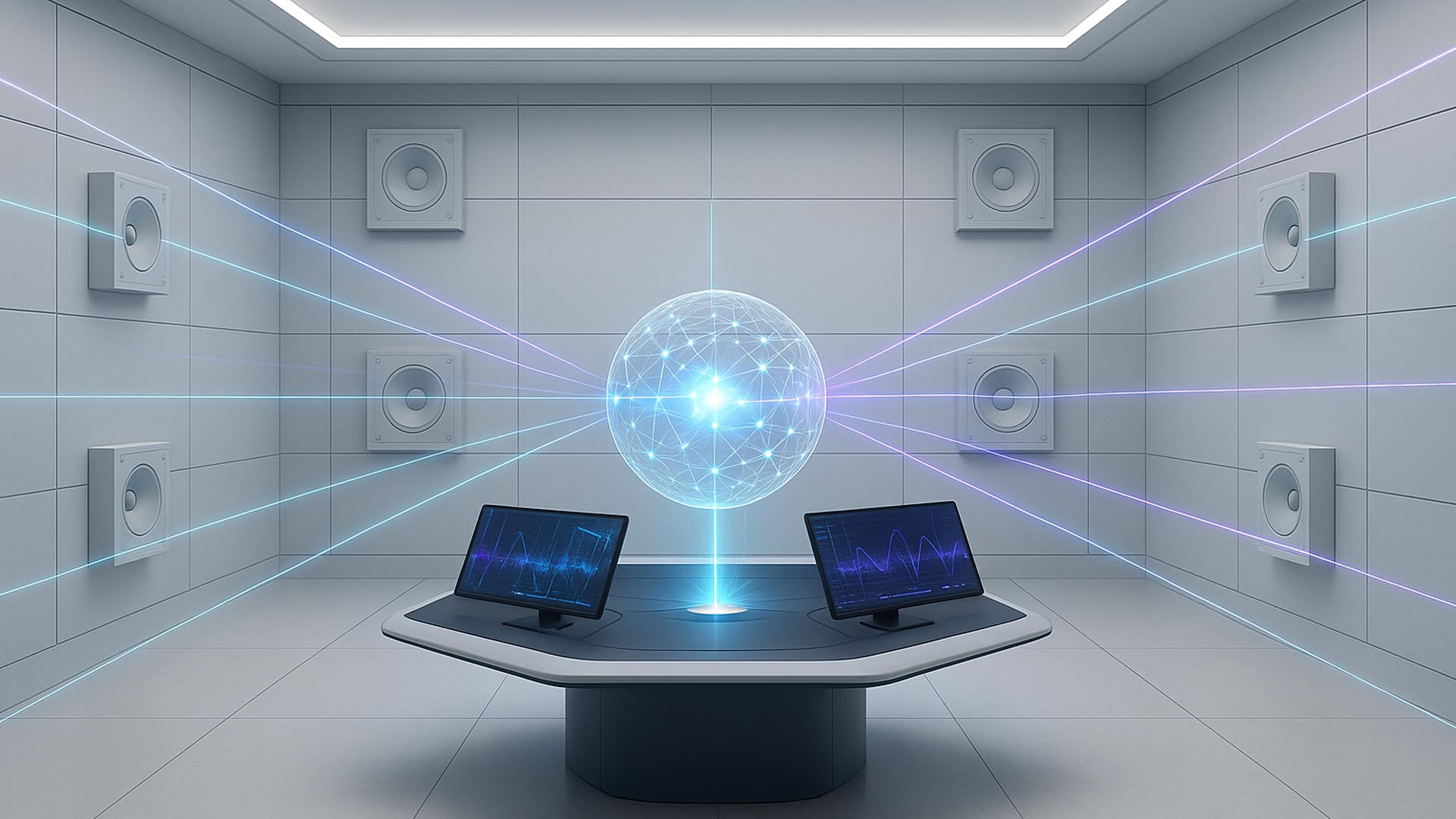 Akustische Raumfeldsimulation im Labor