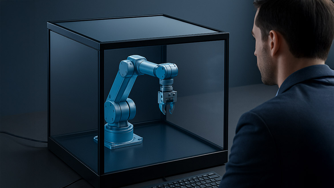 Virtuelle Vitrine mit animierten Inhalten