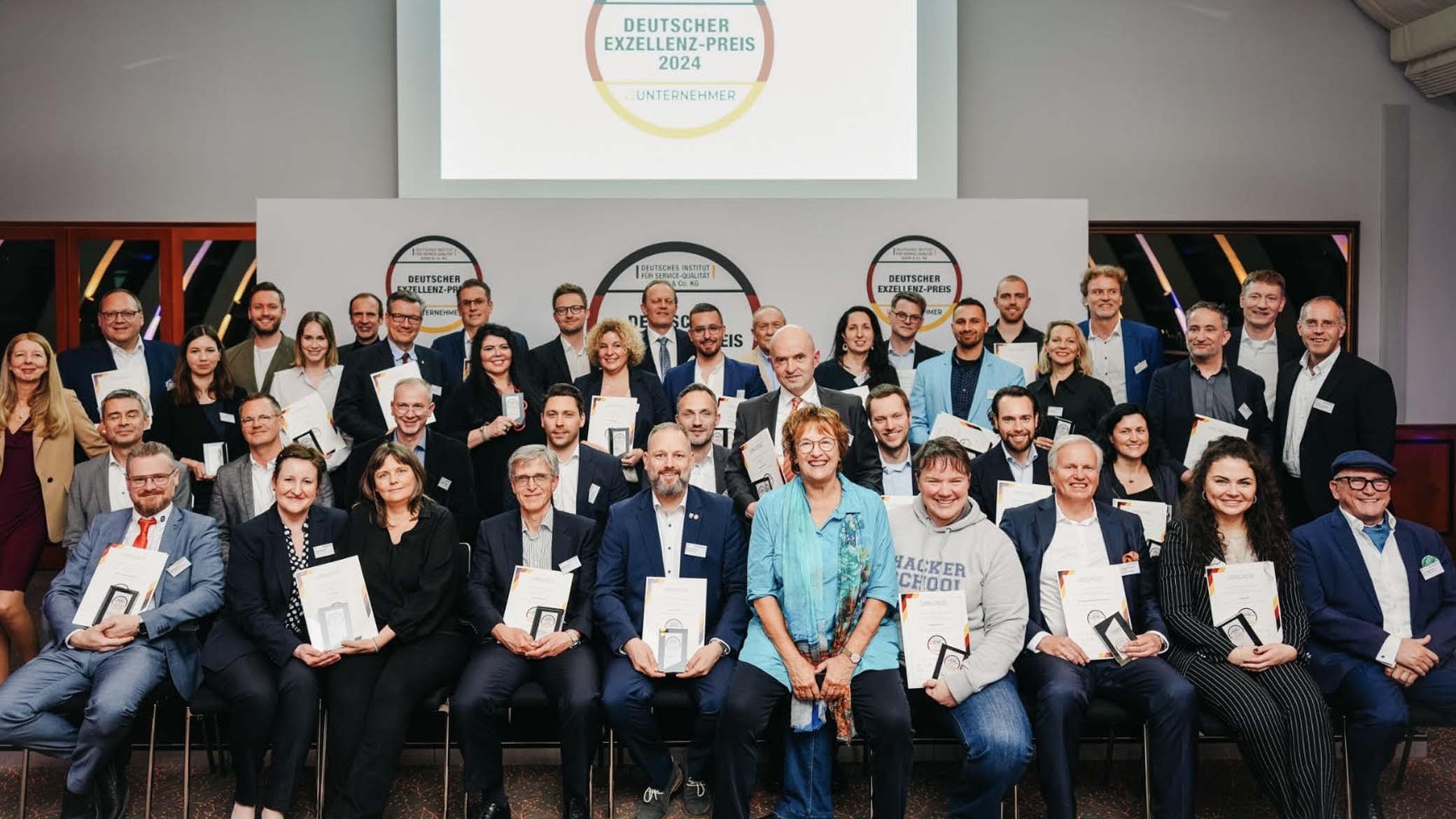 Impressions of the ceremony for the German Excellence Award 2024.