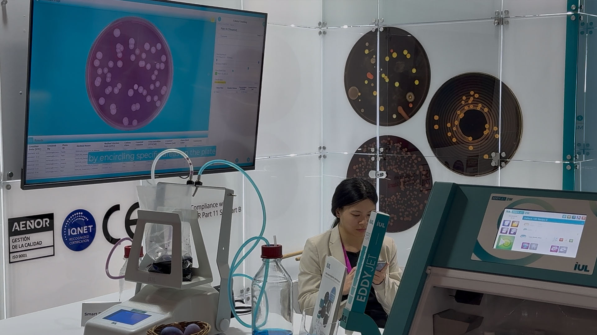 Laboratory robotics at Analytica 2026 demonstrating automated processes