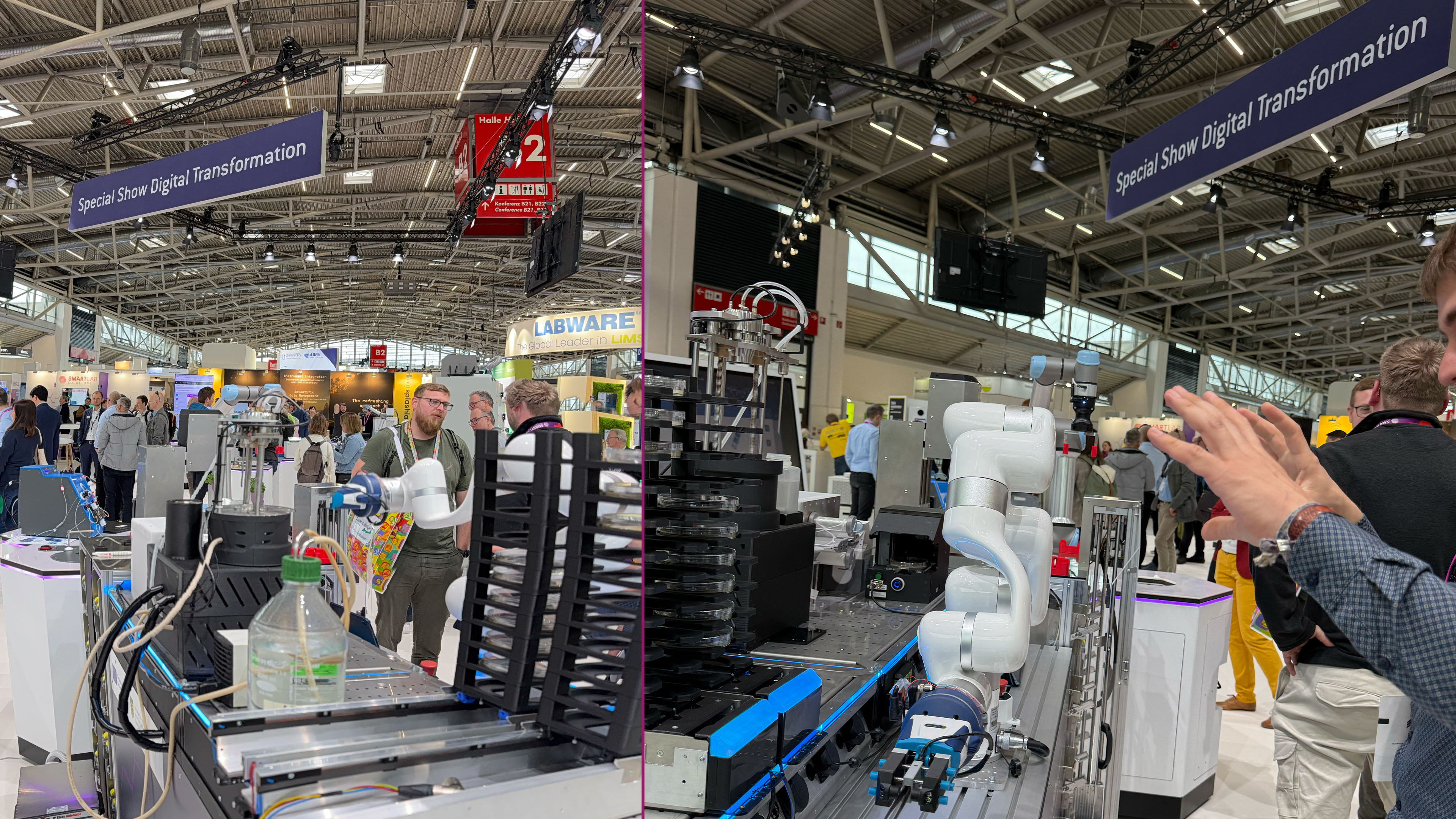 Overall view Analytica 2026 Hall B2 with Digital Transformation focus