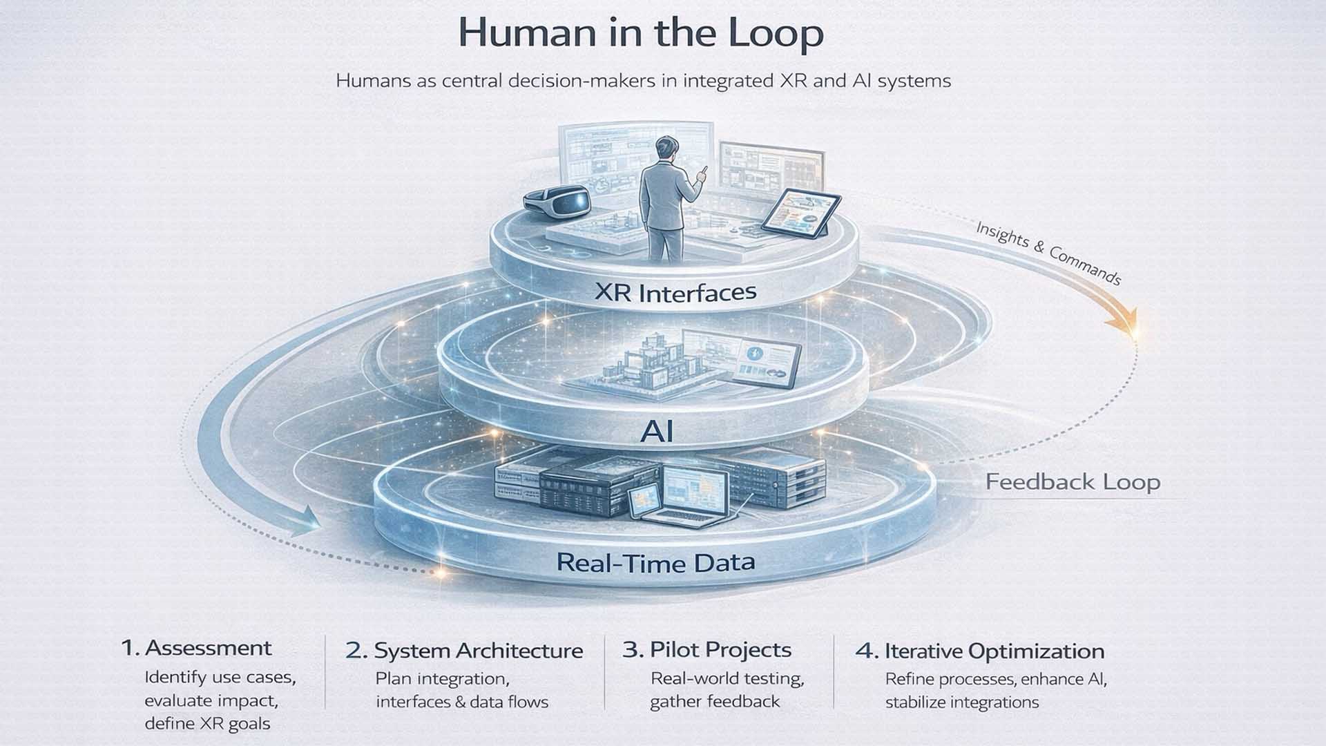 Human in the Loop – Human at the center of XR, AI, and real time systems as the decision instance