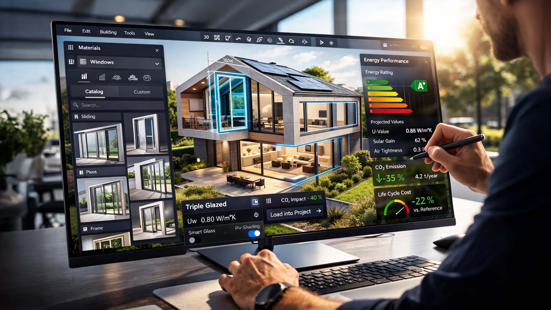 KI-gestützte Wohnbauplanung mit parametrischem Modell und Energieanalyse in Echtzeit