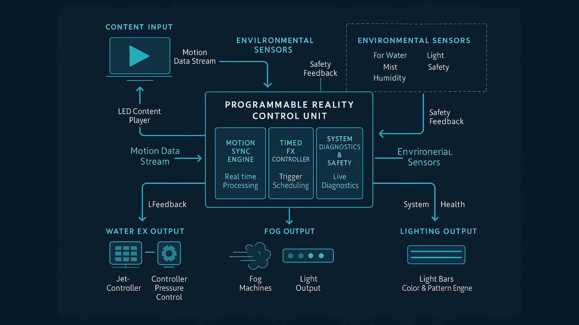 Systemarchitektur einer Programmable Reality Installation