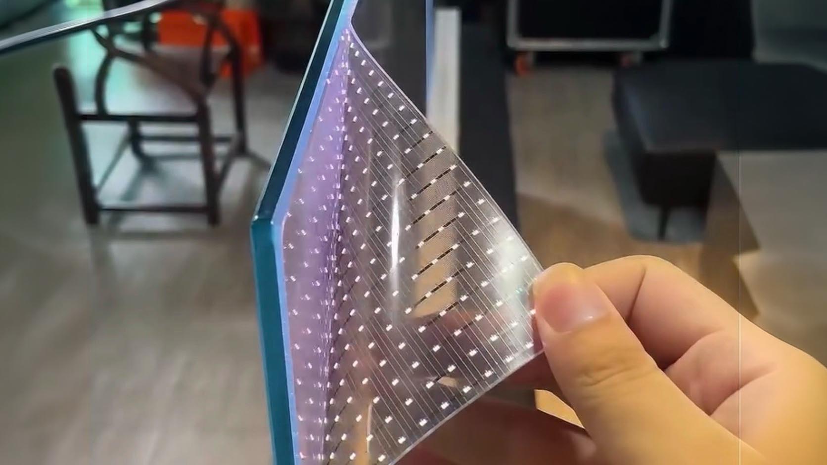 Technologie transparenter Displays