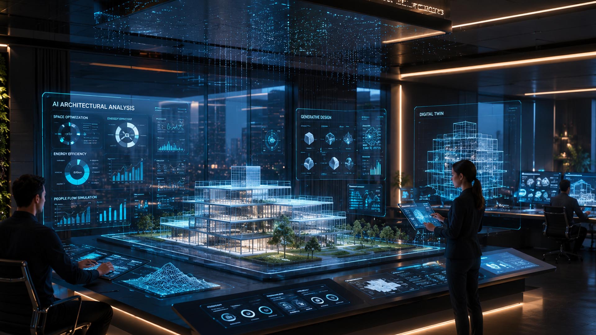 AI gesteuerte Architekturplanung mit digitalen Zwillingen