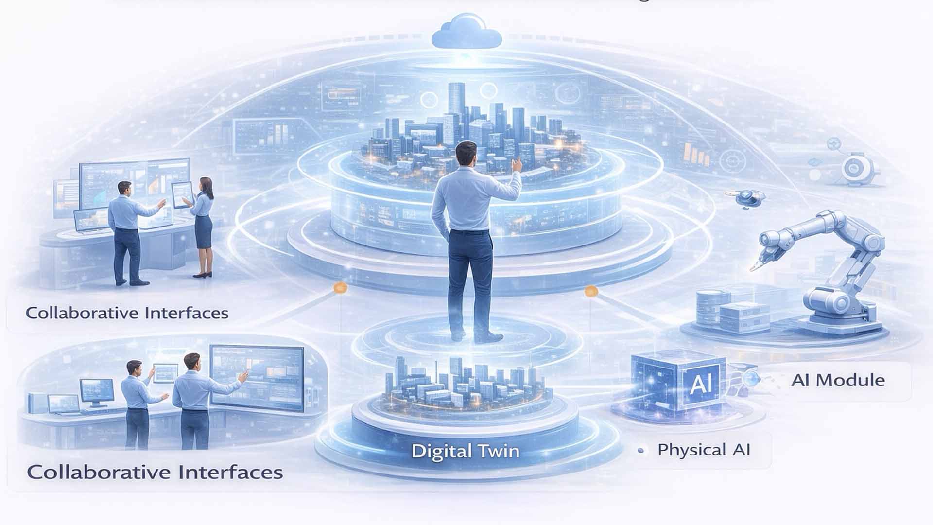 Der Entscheider als Systemgestalter – Mensch im Zentrum einer vernetzten Spatial-Computing-Entscheidungsumgebung mit Digital Twin und Physical AI