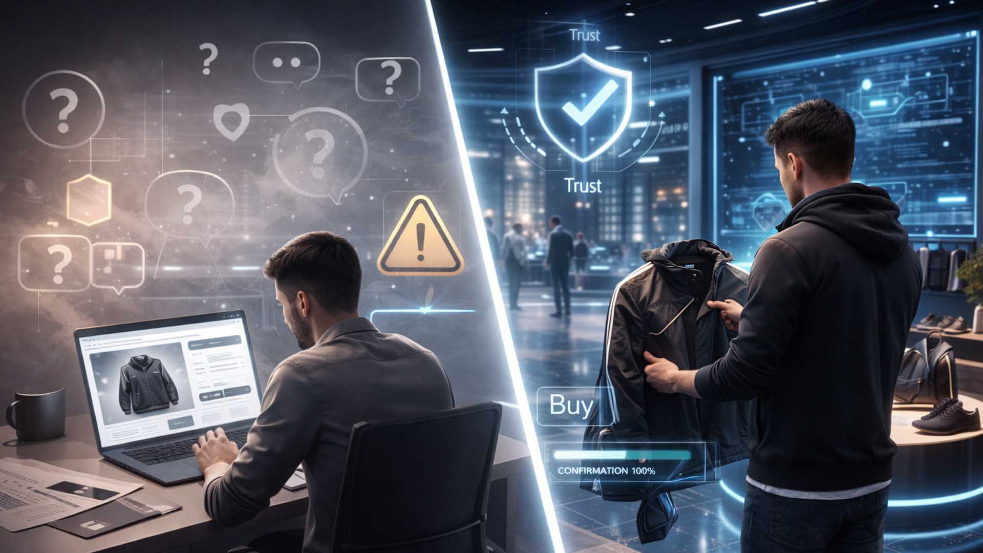 Concept illustration of the impact of presence on decision quality