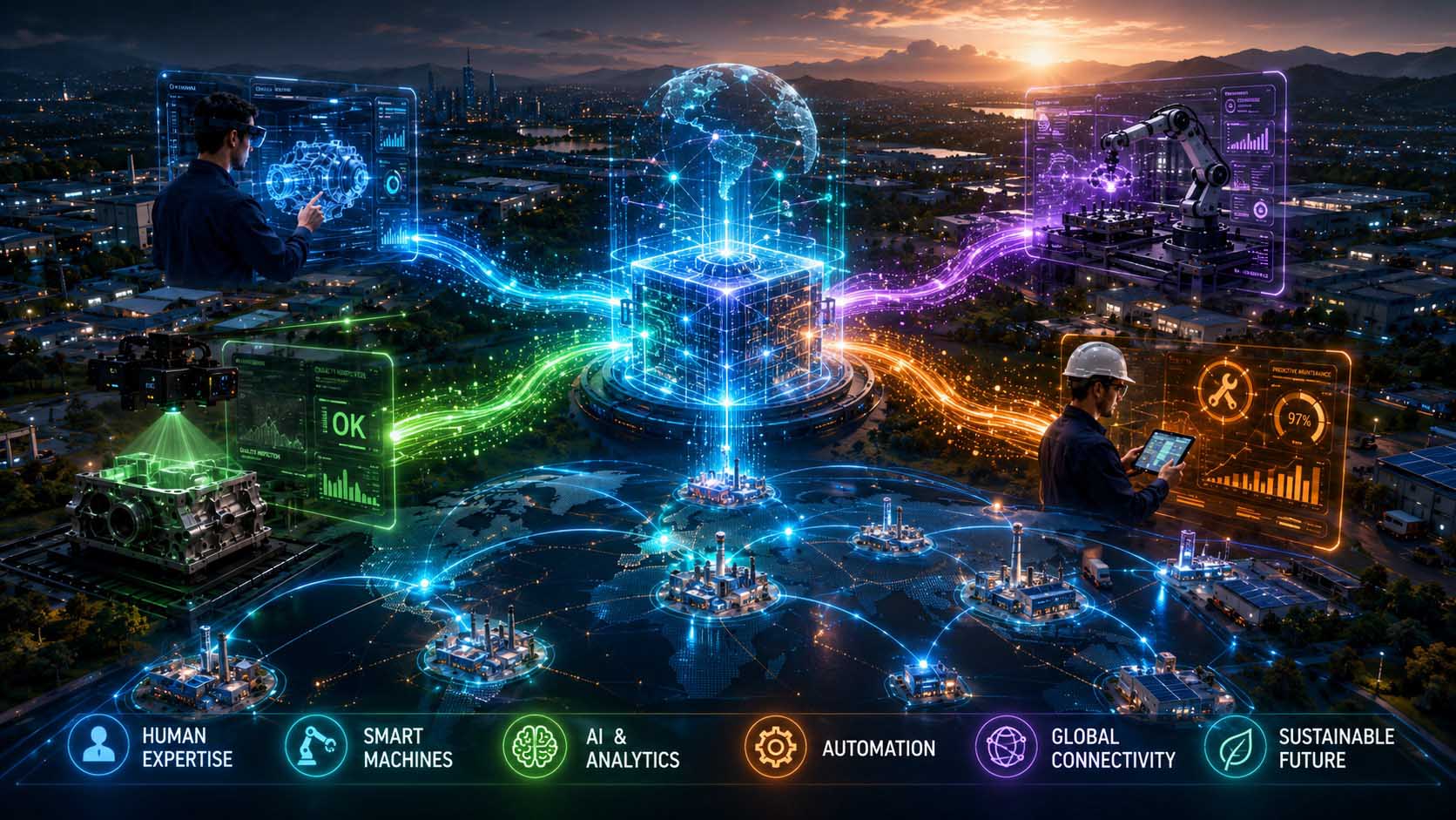 Die Zukunft industriellen Lernens mit Knowledge AI, Digital Twins und intelligenter Vernetzung